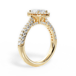 Lucy Marquise Cut Lab Grown Diamond 18Kt Yellow Gold Engagement Ring - View 2