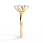 Abigail Marquise Cut Lab Grown Diamond 18Kt Yellow Gold Engagement Ring - View 2