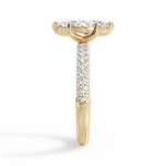 Kylie Marquise Cut Lab Grown Diamond 18Kt Yellow Gold Engagement Ring - View 2