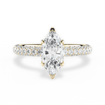 Kylie Marquise Cut Lab Grown Diamond 18Kt Yellow Gold Engagement Ring