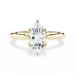 Abigail Marquise Cut Lab Grown Diamond 18Kt Yellow Gold Engagement Ring
