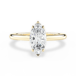 Brianna Marquise Cut Lab Grown Diamond 18Kt Yellow Gold Engagement Ring