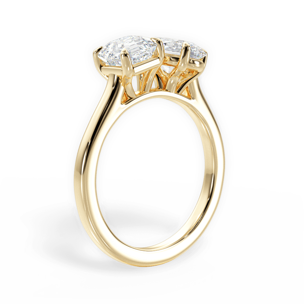 Leticia Oval Cut Lab Grown Diamond 18Kt Yellow Gold Engagement Ring - View 2