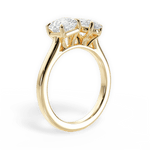 Leticia Oval Cut Lab Grown Diamond 18Kt Yellow Gold Engagement Ring - View 2