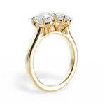 Ellen Oval Cut Lab Grown Diamond 18Kt Yellow Gold Engagement Ring - View 2