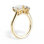 Lorraine Oval Cut Lab Grown Diamond 18Kt Yellow Gold Engagement Ring - View 2