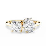 Leticia Oval Cut Lab Grown Diamond 18Kt Yellow Gold Engagement Ring