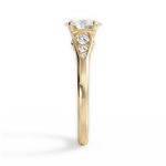 Cecilia Oval Cut Lab Grown Diamond 18Kt Yellow Gold Engagement Ring - View 4