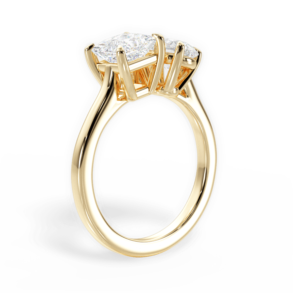 Lorraine Pear Cut Lab Grown Diamond 18Kt Yellow Gold Engagement Ring - View 2