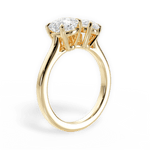 Ellen Pear Cut Lab Grown Diamond 18Kt Yellow Gold Engagement Ring - View 4