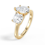 Leticia Pear Cut Lab Grown Diamond 18Kt Yellow Gold Engagement Ring - View 4