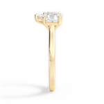 Leticia Pear Cut Lab Grown Diamond 18Kt Yellow Gold Engagement Ring - View 3