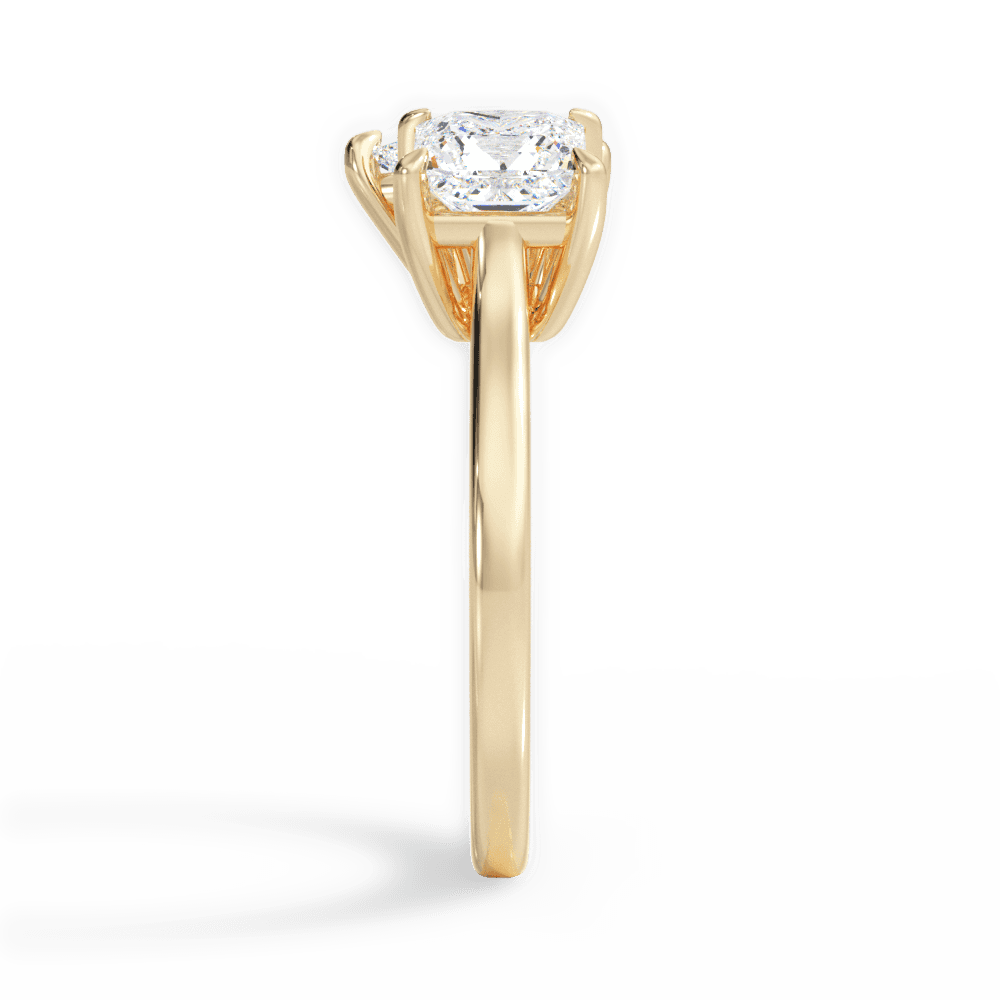 Lorraine Pear Cut Lab Grown Diamond 18Kt Yellow Gold Engagement Ring - View 4