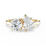 Lana Pear Cut Lab Grown Diamond 18Kt Yellow Gold Engagement Ring