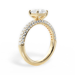 Kylie Princess Cut Lab Grown Diamond 18Kt Yellow Gold Engagement Ring - View 4