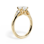 Cecilia Princess Cut Lab Grown Diamond 18Kt Yellow Gold Engagement Ring - View 3