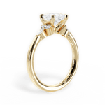Cynthia Princess Cut Lab Grown Diamond 18Kt Yellow Gold Engagement Ring - View 2