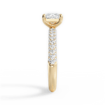 Kylie Princess Cut Lab Grown Diamond 18Kt Yellow Gold Engagement Ring - View 2