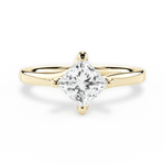 Ashley Princess Cut Lab Grown Diamond 18Kt Yellow Gold Engagement Ring