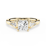 Cecilia Princess Cut Lab Grown Diamond 18Kt Yellow Gold Engagement Ring