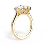 Georgia Radiant Cut Lab Grown Diamond 18Kt Yellow Gold Engagement Ring - View 3