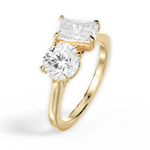 Georgia Radiant Cut Lab Grown Diamond 18Kt Yellow Gold Engagement Ring - View 4