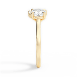 Ellen Radiant Cut Lab Grown Diamond 18Kt Yellow Gold Engagement Ring - View 2