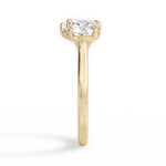Georgia Radiant Cut Lab Grown Diamond 18Kt Yellow Gold Engagement Ring - View 2