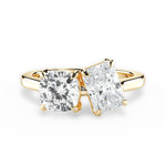 Ellen Radiant Cut Lab Grown Diamond 18Kt Yellow Gold Engagement Ring