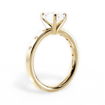 Carla Radiant Cut Lab Grown Diamond 18Kt Yellow Gold Engagement Ring - View 2