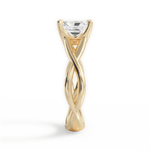 Aubrey Radiant Cut Lab Grown Diamond 18Kt Yellow Gold Engagement Ring - View 2