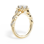 Jane Round Cut Lab Grown Diamond 18Kt Yellow Gold Engagement Ring - View 3