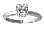 Brianna Asscher Cut Lab Grown Diamond 14Kt White Gold Engagement Ring - View 2