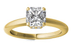 Brianna Asscher Cut Lab Grown Diamond 18Kt Yellow Gold Engagement Ring - View 2