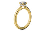 Brianna Asscher Cut Lab Grown Diamond 18Kt Yellow Gold Engagement Ring - View 3