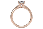 Elise Asscher Cut Lab Grown Diamond 18Kt Rose Gold Engagement Ring - View 2