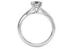 Elise Asscher Cut Lab Grown Diamond Platinum Engagement Ring - View 2