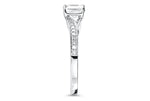 Elise Asscher Cut Lab Grown Diamond 18Kt White Gold Engagement Ring - View 5
