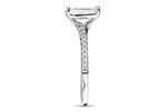 Elise Emerald Cut Lab Grown Diamond 14Kt White Gold Engagement Ring - View 3