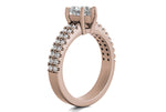 Kayla Heart Cut Lab Grown Diamond 18Kt Rose Gold Engagement Ring - View 2