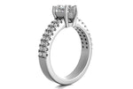 Kayla Heart Cut Lab Grown Diamond 14Kt White Gold Engagement Ring - View 2