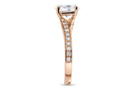 Elise Oval Cut Lab Grown Diamond 18Kt Rose Gold Engagement Ring - View 4