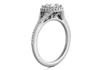 Kate Oval Cut Lab Grown Diamond 14Kt White Gold Engagement Ring - View 2