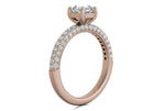 Kylie Radiant Cut Lab Grown Diamond 18Kt Rose Gold Engagement Ring - View 2