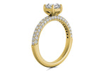 Kylie Radiant Cut Lab Grown Diamond 18Kt Yellow Gold Engagement Ring - View 2