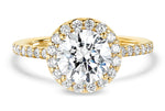 Leah Round Cut Lab Grown Diamond 18Kt Yellow Gold Engagement Ring - View 4