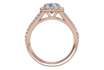 Kelly Round Cut Lab Grown Diamond 18Kt Rose Gold Engagement Ring - View 3