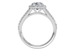 Kelly Round Cut Lab Grown Diamond Platinum Engagement Ring - View 3