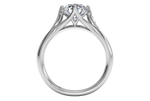 Connie Round Cut Lab Grown Diamond 14Kt White Gold Engagement Ring - View 2