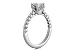 Dana Round Cut Lab Grown Diamond 14Kt White Gold Engagement Ring - View 2